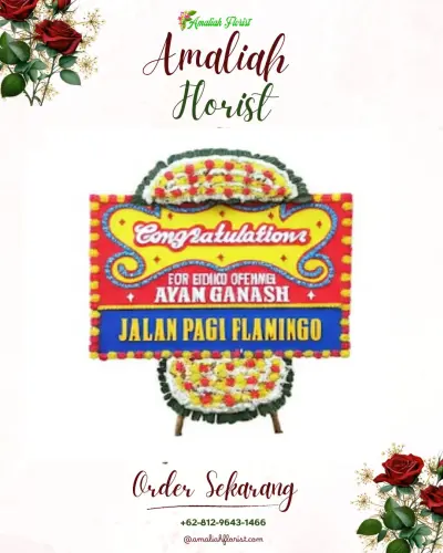 Bunga Papan Congratulation di Kibing